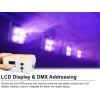 imageRockville 4 Pack MINI RF4 V2 White LED Wash Up Light RGBWAUV Compact App Remote LCD Wireless DMX Rechargeable Perfect for DJParty LightingWhite