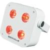 imageRockville 4 Pack MINI RF4 V2 White LED Wash Up Light RGBWAUV Compact App Remote LCD Wireless DMX Rechargeable Perfect for DJParty LightingWhite