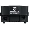 imageRockville BATTERY PAR 61 White 36W Rechargeable RGBWAUV DMX Wash Light 15Hour Battery Sound Activated IR Remote Replaceable Battery 25 degree Beam Angle for DJs and Event LightingBlack