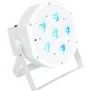 imageRockville BATTERY PAR 61 White 36W Rechargeable RGBWAUV DMX Wash Light 15Hour Battery Sound Activated IR Remote Replaceable Battery 25 degree Beam Angle for DJs and Event LightingWhite