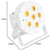 imageRockville BATTERY PAR 61 White 36W Rechargeable RGBWAUV DMX Wash Light 15Hour Battery Sound Activated IR Remote Replaceable Battery 25 degree Beam Angle for DJs and Event LightingWhite
