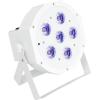 imageRockville BATTERY PAR 61 White 36W Rechargeable RGBWAUV DMX Wash Light 15Hour Battery Sound Activated IR Remote Replaceable Battery 25 degree Beam Angle for DJs and Event LightingWhite