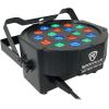 imageRockville Battery PAR 50 18W LED DMX Wash UpLight Rechargeable Battery Remote Control RGB Color Mixing Sound Activated for DJs Clubs Parties WeddingsBlack Green