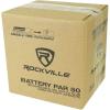 imageRockville Battery PAR 50 18W LED DMX Wash UpLight Rechargeable Battery Remote Control RGB Color Mixing Sound Activated for DJs Clubs Parties WeddingsBlack Green