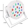 imageRockville Battery PAR 50 18W LED DMX Wash UpLight Rechargeable Battery Remote Control RGB Color Mixing Sound Activated for DJs Clubs Parties WeddingsWhite