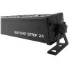 imageRockville Battery Strip 24 100W Rechargeable RGBW DJ Wash Light Bar 24x4W LEDs 58Channel DMX Remote for Events and Stage Lighting