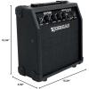 imageRockville GAMP 30 Watt Guitar Combo Amplifier Bluetooth Mic Input Footswitch Delay Effect for Home Practice and Small Gigs10 Watt