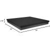 imageRockville ISO 1012 Isolation Platform Acoustic Riser Pad 19quot x 19quot x 175quot HighDensity Foam Vibration Reduction Scratch Protection for 10quot12quot Subwoofers and Studio Monitors