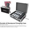 imageRockville MINI IR4 Charge Package 8 12W DJ Par Wash Up Lights  Charging Case RGBWAUV App Control Wireless DMX Rechargeable Battery for DJ Events and PartiesWhite