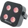 imageRockville Mini IR4 White LED Wash Light RGBWAUV Compact App Control LCD Wireless DMX Remote Rechargeable Perfect for DJ ampamp Event LightingBlack