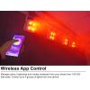 imageRockville Mini IR4 White LED Wash Light RGBWAUV Compact App Control LCD Wireless DMX Remote Rechargeable Perfect for DJ ampamp Event LightingWhite