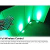 imageRockville Mini IR4 White LED Wash Light RGBWAUV Compact App Control LCD Wireless DMX Remote Rechargeable Perfect for DJ ampamp Event LightingWhite