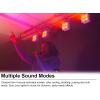 imageRockville Mini IR4 White LED Wash Light RGBWAUV Compact App Control LCD Wireless DMX Remote Rechargeable Perfect for DJ ampamp Event LightingWhite