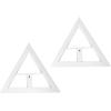 imageRockville Pair RVSM1 80 lbs Studio Monitor Speaker Stands Adjustable Height VibrationDamping EVA Pad Sturdy Steel Base White for Home and Professional Recording Studios