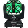 imageRockville Party Spinner LED 150W Moving Head DJ Light 18 LEDs 12 RGBW  6 White COB DMX Controls Sound Activated for Parties and Stage Events