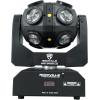 imageRockville Party Spinner LED 150W Moving Head DJ Light 18 LEDs 12 RGBW  6 White COB DMX Controls Sound Activated for Parties and Stage Events