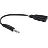 imageRockville RC1DTRS 1 Ft Headphone Splitter Cable 14quot TRS Male to Dual 14quot TRS Female 26 AWG 90 Spiral Shield Pro Audio for Studio ampamp DJ Use