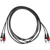 imageRockville RCDR10B 10ft Dual Mono Right Angle RCA to Straight RCA Patch Cable 100 Copper NickelPlated Connectors Durable Design HighFidelity Audio for Musicians and Home Theater
