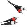 imageRockville RCDR25B 25 Ft Dual RCA to Dual RCA Cable 100 Copper NoiseFree Audio Durable Build Flexible Design for DJs and Home Theater