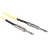 imageRockville RCGT15Y 15ft 14 TS to 14 TS Instrument Cable Yellow Durable PVC Jacket Low Noise High Signal Clarity for Guitarists and Musicians