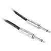 imageRockville RCGT20B Instrument Cable 20 Ft Black 14 TS to 14 TS 100 Copper Shielded Perfect for Guitar Live Performances and Studio Use