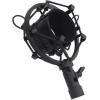 imageRockville RCM02 Pro Studio Condenser Microphone Cardioid Pattern AllAluminum Chassis with Steel Basket Dual Connectivity XLR and 35mm Shock Mount Cables for Recording and Podcasting