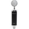 imageRockville RCM03 Pro Studio Condenser Microphone Cardioid Pattern 30Hz20kHz Frequency Response Metal Shock Mount Includes XLR ampamp 35mm Cables for Podcasting and Studio Recording