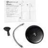 imageRockville RDMS6 118quot Gooseneck Studio Desktop Mic Stand Weighted Base Flexible Positioning Broad Mic Compatibility Black for Podcasting and Recording
