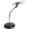 imageRockville RDMS6 118quot Gooseneck Studio Desktop Mic Stand Weighted Base Flexible Positioning Broad Mic Compatibility Black for Podcasting and Recording