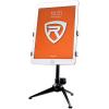 imageRockville RDTS Adjustable Height Studio Desktop Tripod Microphone Stand Metal Build Foldable Design Mic Clip Adapter Included for Podcasting and Streaming