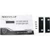 imageRockville REQ42B Dual 21Band Graphic Equalizer 19quot Rack Mount RCA InOut 35mm MP3 Input LED Indicators VU Meters for Studio and Live SoundBlack