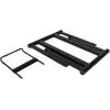 imageRockville RLS2400 Lightweight Folding DJ Laptop Stand wExtra Shelf ampamp Travel Bag Aluminum Construction Portable for DJs and Musicians