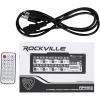 imageRockville RPM85 2400W Powered 8 Channel Mixer Bluetooth USBSD 5 Band EQ Adjustable EchoDelay 15V Phantom Power for Live Music and Events
