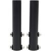 imageRockville RPW20 Pair Adjustable Wall Mount Brackets for PA Speakers 110 lbs Load 55 Degree Horizontal ampamp 45 Degree Vertical Angle 13quot Wall Offset HeavyDuty Steel for Pro Audio ampamp Home Theater