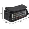 imageRockville RRB30 3U Rack Bag DoubleSided Case with 12quot Depth Shoulder Strap Zippered Pockets MilitaryGrade Nylon for DJs and Live Sound Professionals12