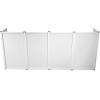 imageRockville RSCFAW White Scrim for DJ Facade Set of 4 Stretch Fabric FireRetardant EasyClean Velcro Panels for DJ Events and Professional Setupswhite