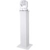 imageRockville RTP32B Totem Pole Moving Head Light Stand Adjustable 39  688 in BlackWhite Scrims Carry Bags ToolFree Setup 35mm Speaker Mount for Mobile DJs ampamp Eventswhite