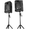 imageRockville RVCS2 HeavyDuty Tripod Speaker Stand Adjustable CrankUp to 78in Max Height 80in 100lb Capacity Carry Bag Stable 39in Base for DJs and Live Events