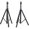 imageRockville RVES1 Pair Tripod DJ PA Speaker Stands with Carry Bag 100 lbs Capacity Adjustable Height to 71quot Steel Construction for Events ampamp Performances