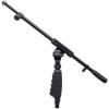 imageRockville RVMIC3 Tripod Microphone Stand with Quick Release Hand Clutch ampamp Boom Black