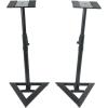 imageRockville RVSM1 Pair of NearField Studio Monitor Stands Adjustable Height 3345in HeavyDuty Steel EVA Foam Padding Vibration Reduction for Home Studio Musicians and Audio EngineersRSM3