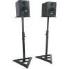 imageRockville RVSM1 Pair of NearField Studio Monitor Stands Adjustable Height 3345in HeavyDuty Steel EVA Foam Padding Vibration Reduction for Home Studio Musicians and Audio EngineersRSM3