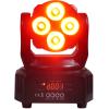 imageRockville RockOn7 40W RGBW Moving Head Wash Light 4x10W LEDs DMX ampamp Sound Modes FullFunction Remote for DJs Clubs Stage Lighting