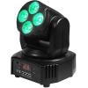 imageRockville RockOn7 40W RGBW Moving Head Wash Light 4x10W LEDs DMX ampamp Sound Modes FullFunction Remote for DJs Clubs Stage Lighting