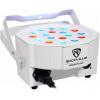 imageRockville RockPAR50 18W LED RGB Par Can Wash Light with DMX SoundActivated Mode Power DaisyChain Dual Bracket for DJs and Club LightingWhite