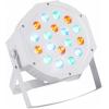 imageRockville RockPAR50 18W LED RGB Par Can Wash Light with DMX SoundActivated Mode Power DaisyChain Dual Bracket for DJs and Club LightingWhite