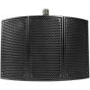 imageRockville RockShield 1 3Panel Studio Microphone Isolation Shield SoundDampening Foam Tripod Desktop Mic Attachment Portable Aluminum Frame for Podcasting and Home Studio Recording