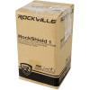 imageRockville RockShield 1 3Panel Studio Microphone Isolation Shield SoundDampening Foam Tripod Desktop Mic Attachment Portable Aluminum Frame for Podcasting and Home Studio Recording