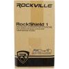 imageRockville RockShield 1 3Panel Studio Microphone Isolation Shield SoundDampening Foam Tripod Desktop Mic Attachment Portable Aluminum Frame for Podcasting and Home Studio Recording