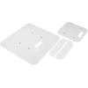 imageRockville White Totem Plates for RTP32BRTP82B Top and Bottom Steel Plates Easy Install 196quot Base 118quot Top for DJs and Event LightingWhite